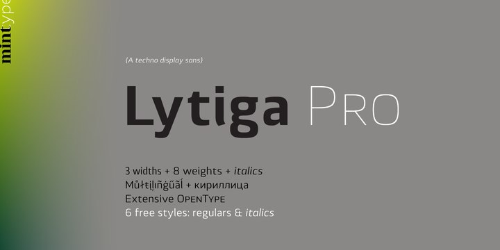 Lytiga Pro шрифт скачать бесплатно
