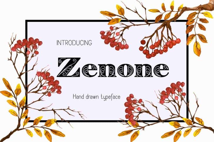 Zenone шрифт скачать бесплатно