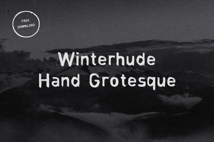 Winterhude Hand Grotesque шрифт скачать бесплатно