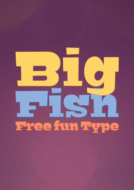 BigFish шрифт скачать бесплатно