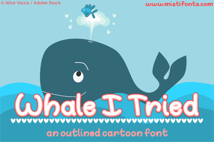 Whale I Tried шрифт скачать бесплатно