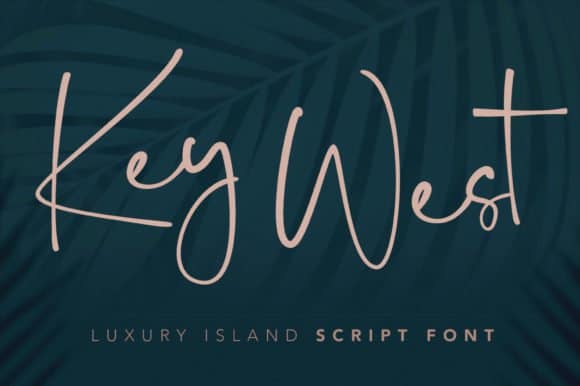 Key West Script   with Extra   шрифт скачать бесплатно