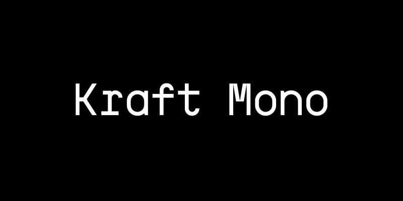 Kraft Mono шрифт скачать бесплатно
