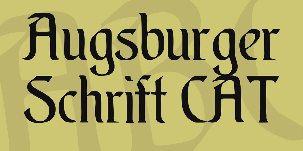 Augsburger шрифт скачать бесплатно