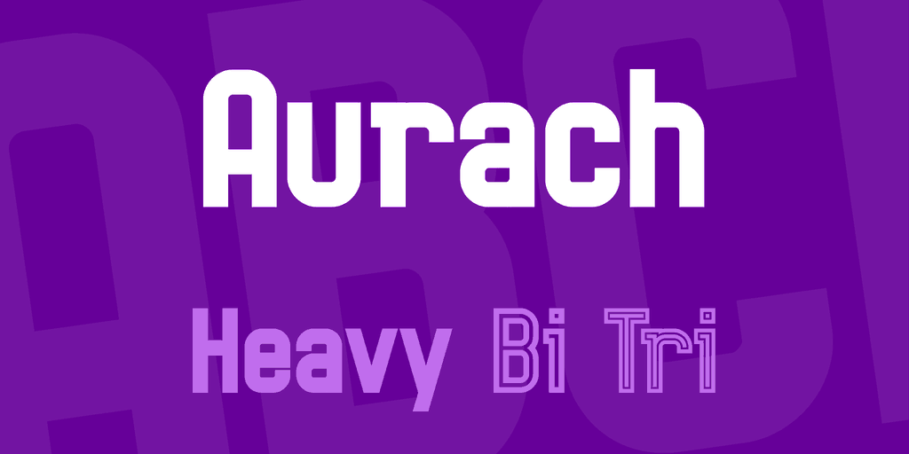 Aurach шрифт скачать бесплатно