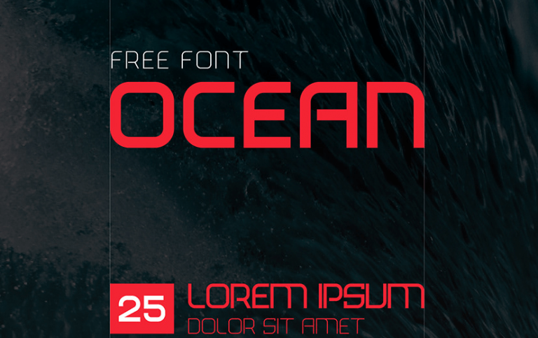 Ocean шрифт скачать бесплатно
