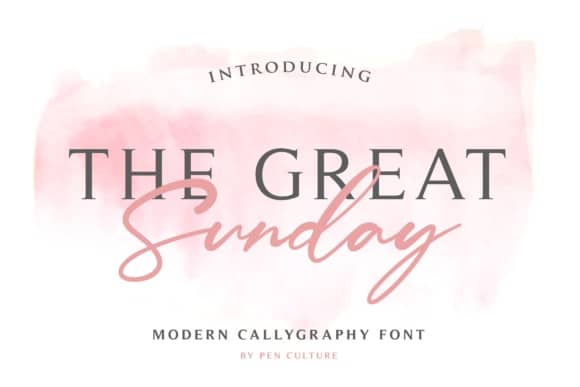 The Great Sunday шрифт скачать бесплатно