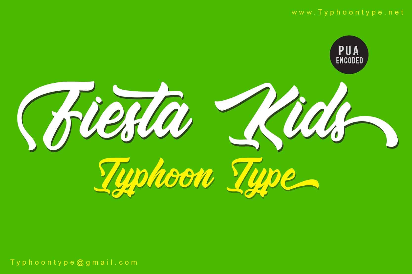 Fiesta Kids шрифт скачать бесплатно