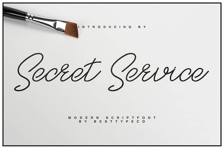 SecretService шрифт скачать бесплатно