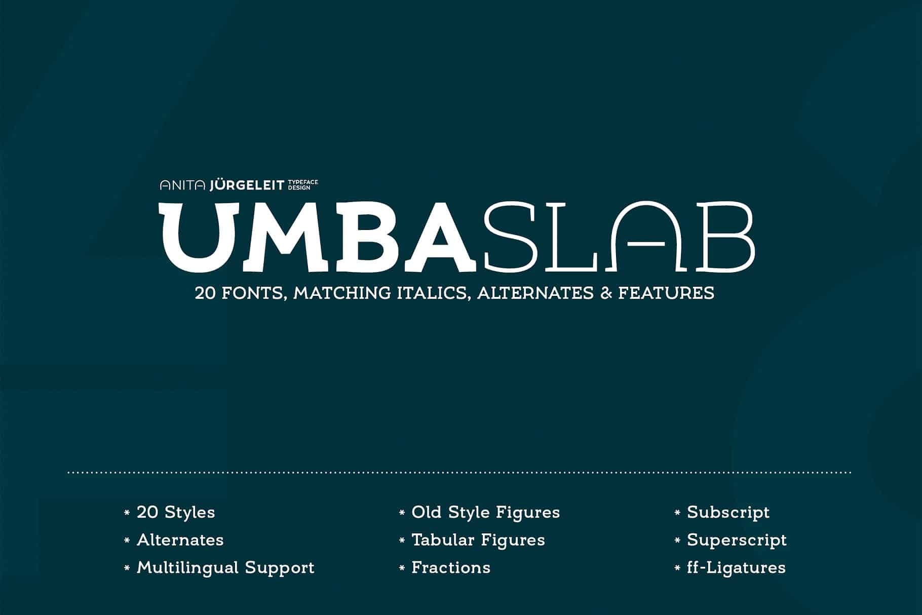 Umba Slab шрифт скачать бесплатно