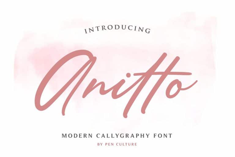 Anitto шрифт скачать бесплатно