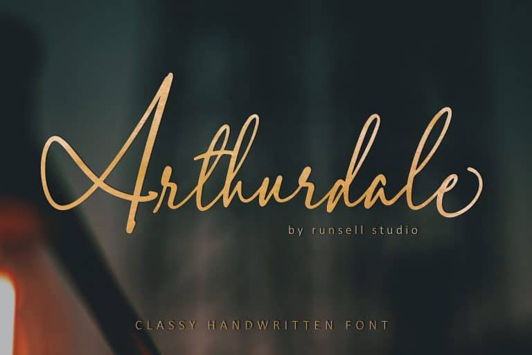Arthurdale шрифт скачать бесплатно