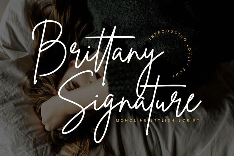 Brittany Signature шрифт скачать бесплатно