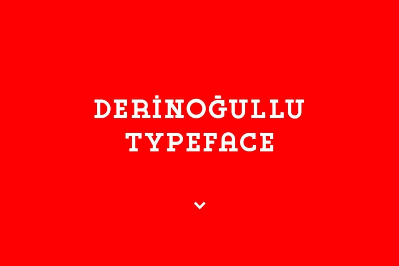 Derinogullu Regular шрифт скачать бесплатно