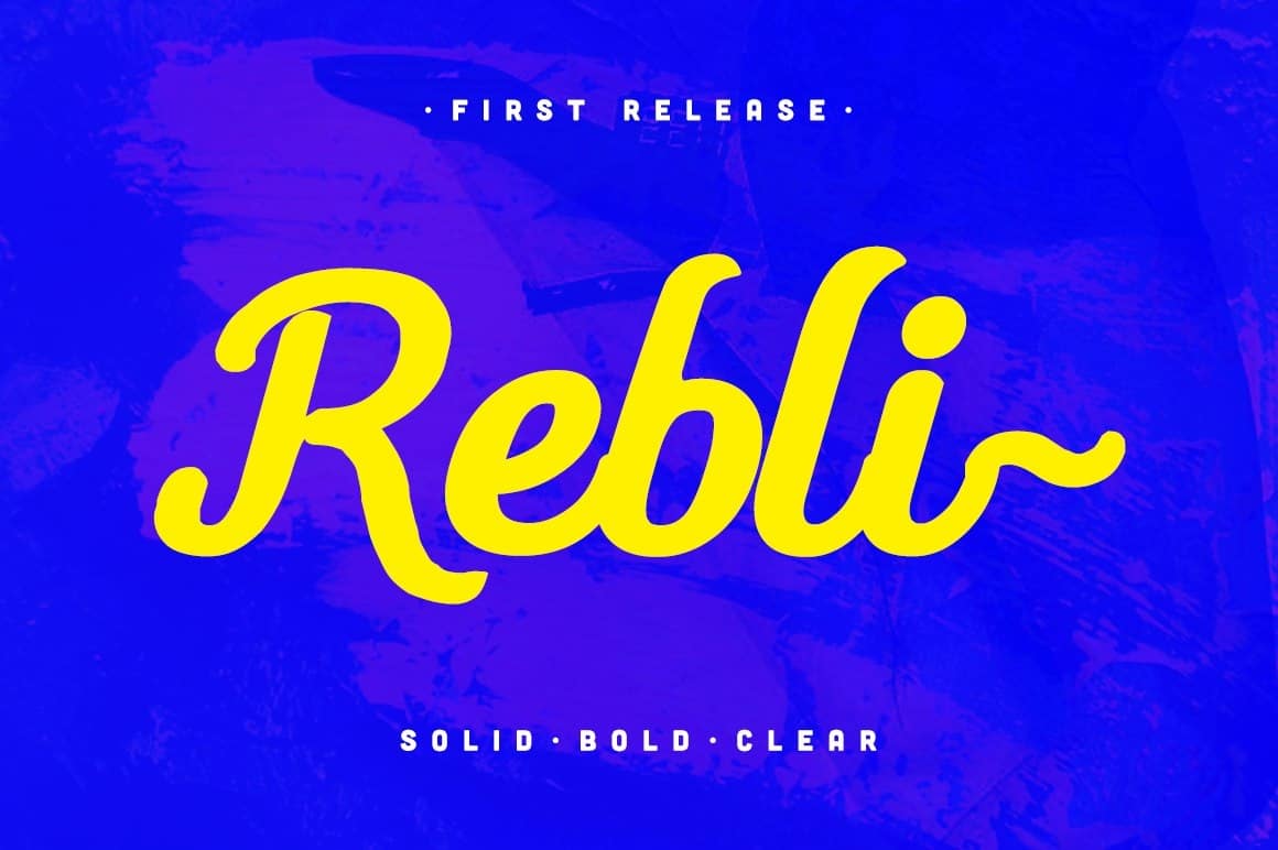 Rebli Solid Bold Typeface шрифт скачать бесплатно