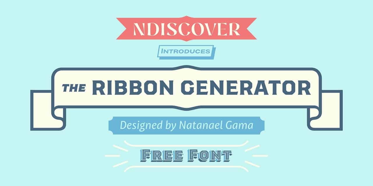 The Ribbon Generator шрифт скачать бесплатно