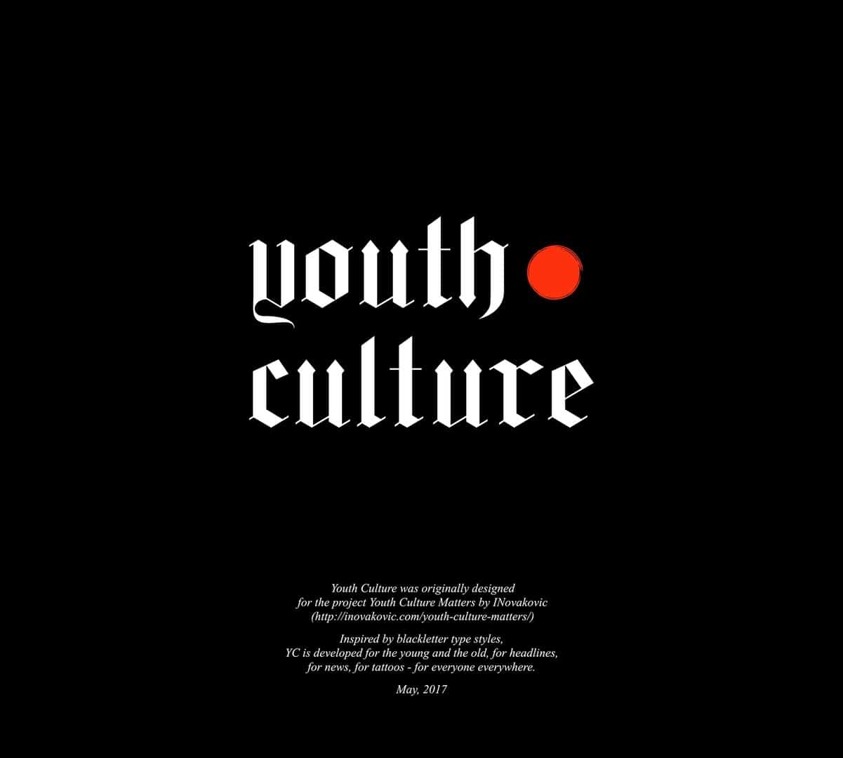 Youth Culture шрифт скачать бесплатно