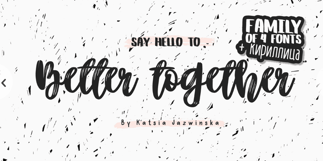 Better Together шрифт скачать бесплатно