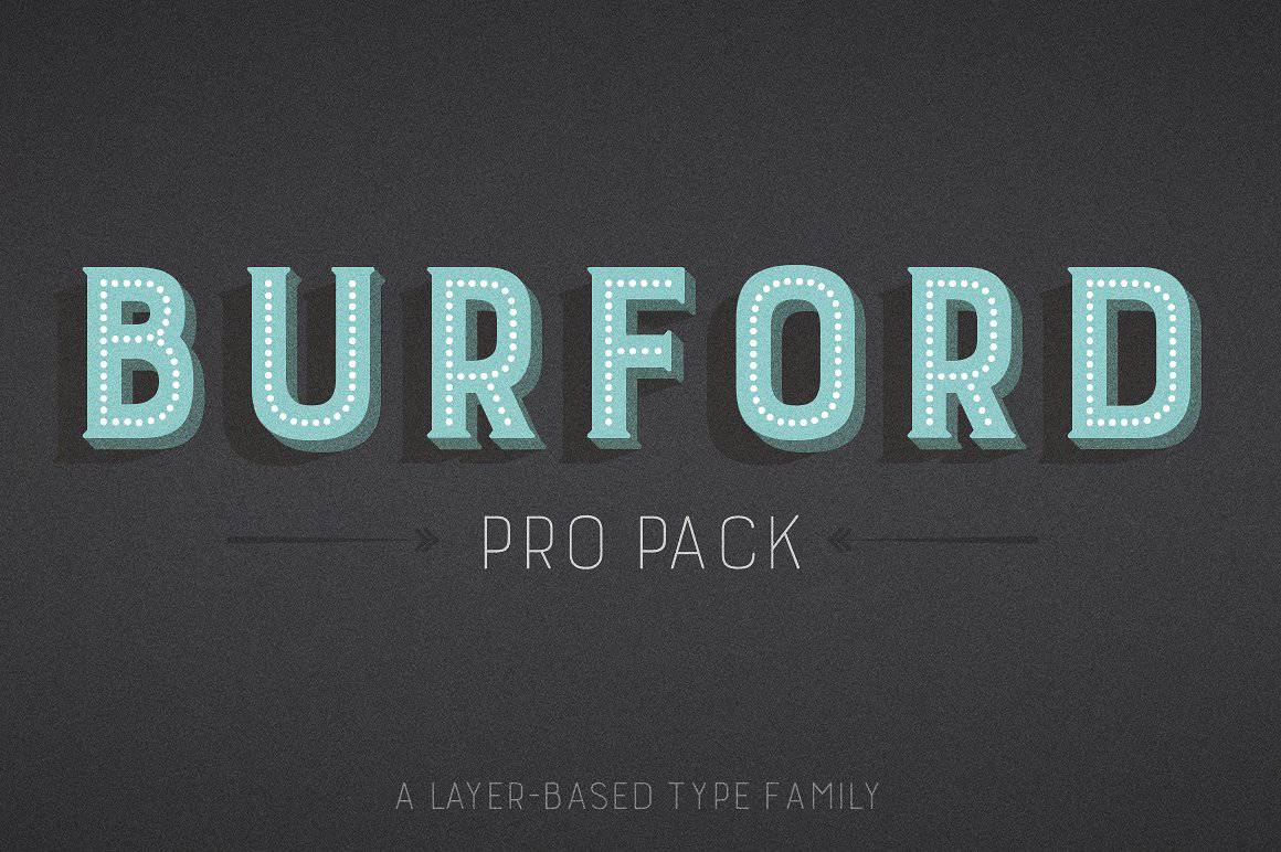 Burford Pro Pack шрифт скачать бесплатно