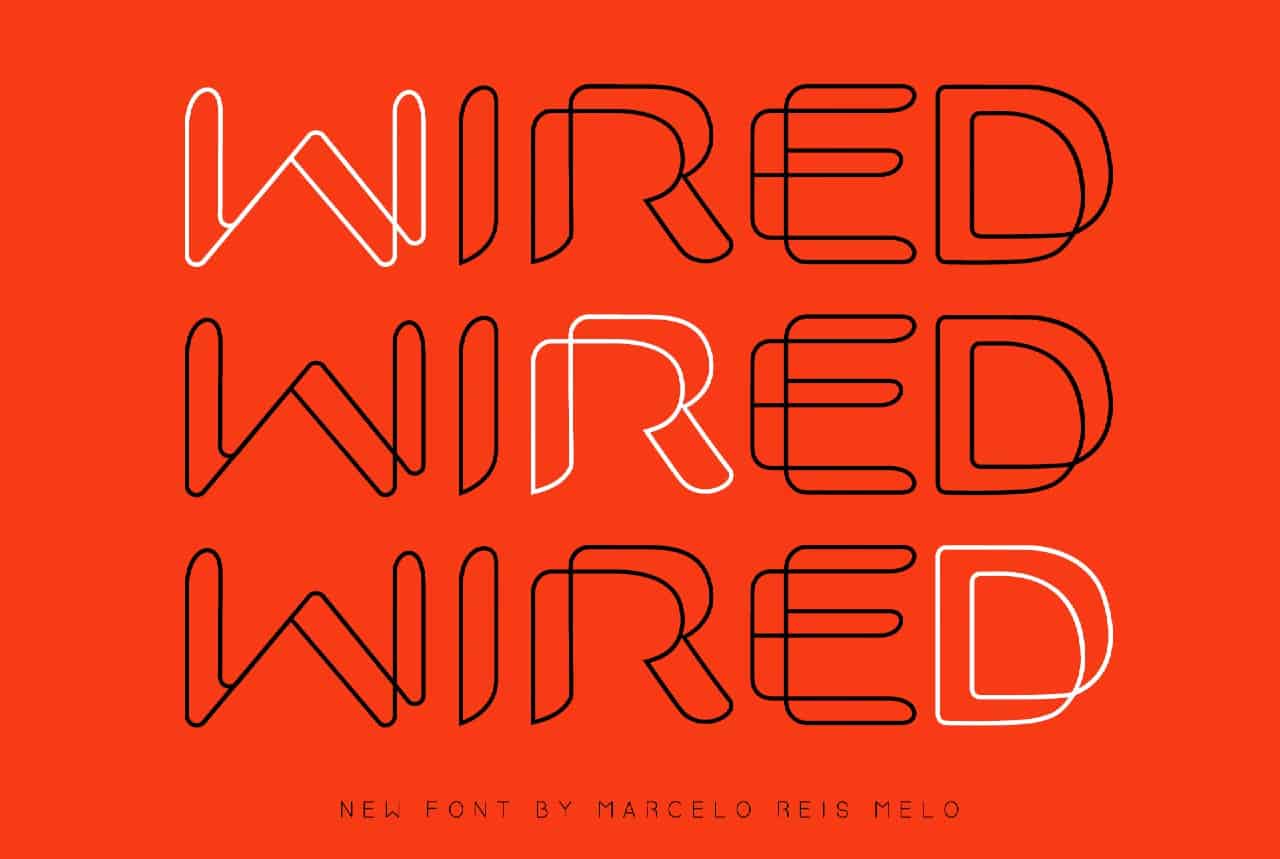 Wired шрифт скачать бесплатно