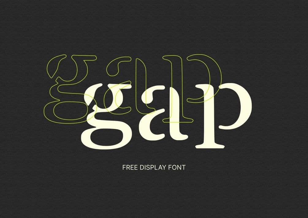 Gap шрифт скачать бесплатно