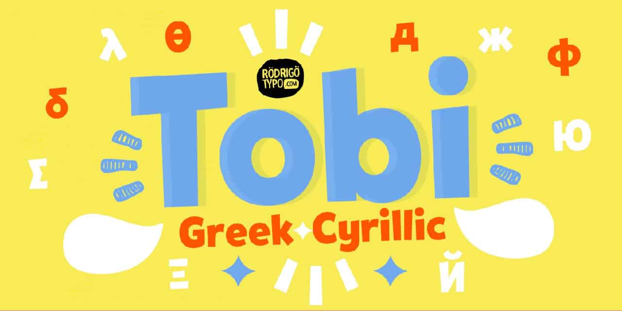 Tobi Greek шрифт скачать бесплатно